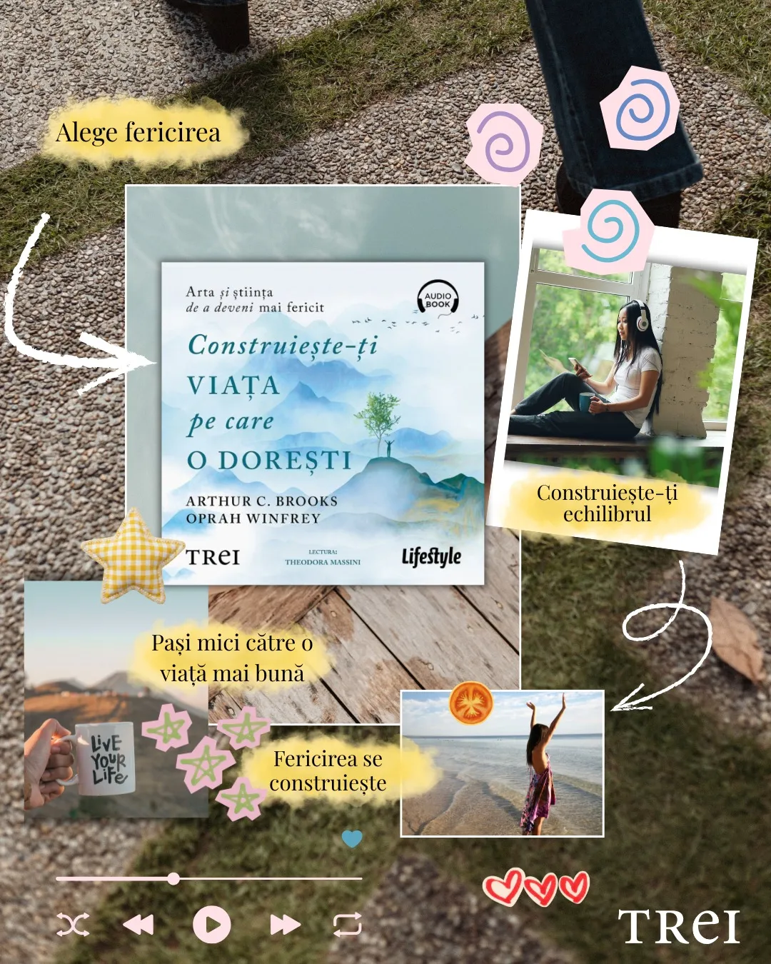 Banner Instagram creat pentru promovarea unui titlu editorial.