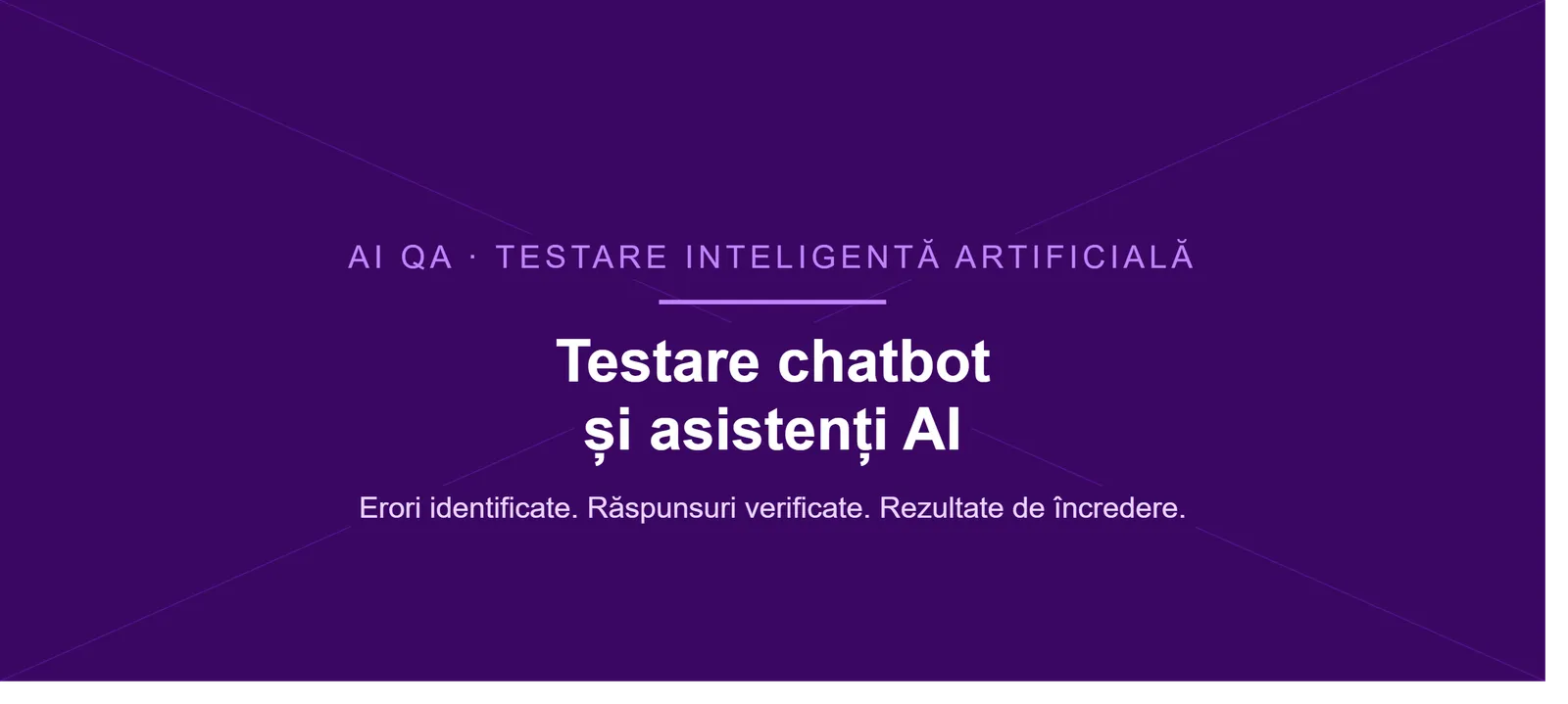 Testare și evaluare chatbot / asistent AI (AI QA)