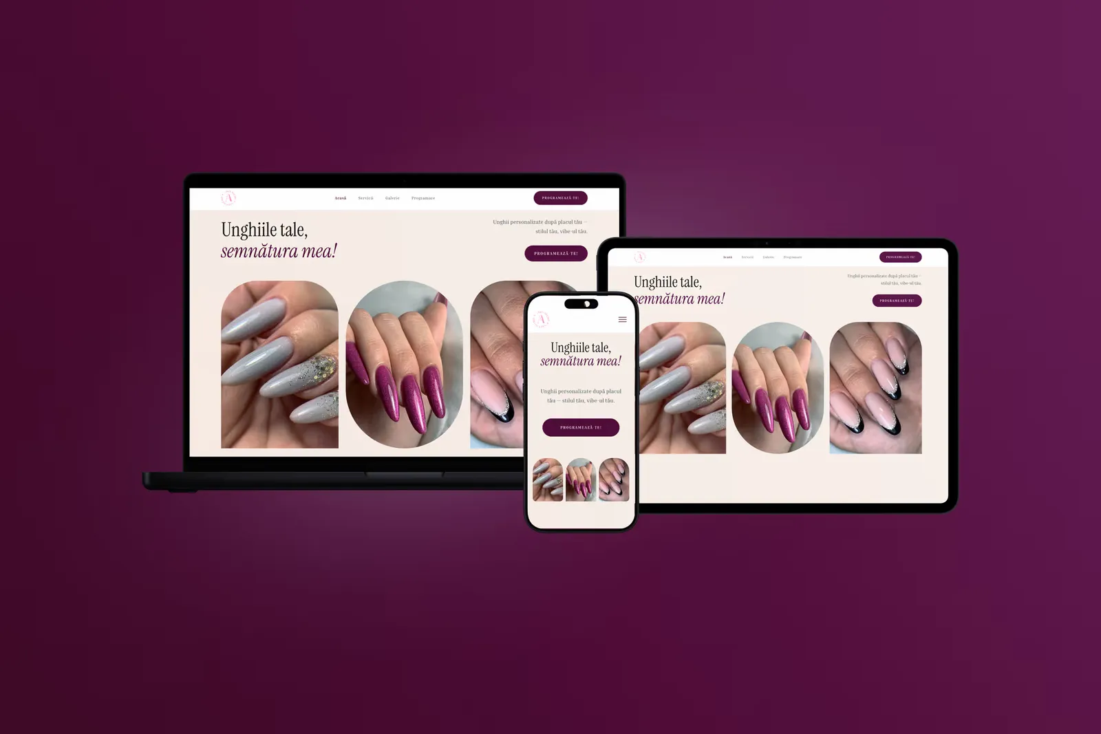 Andreea Nails - Platformă Beauty & Programări